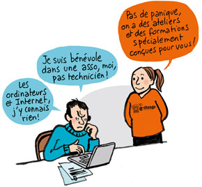 Illustration s'engager comme bénévole